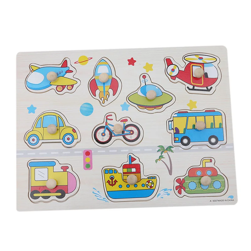 

Wooden Toy Hand Puzzles Child Animals Recognition Puzzle For Children Montessori Educational Development Toy Best Gift