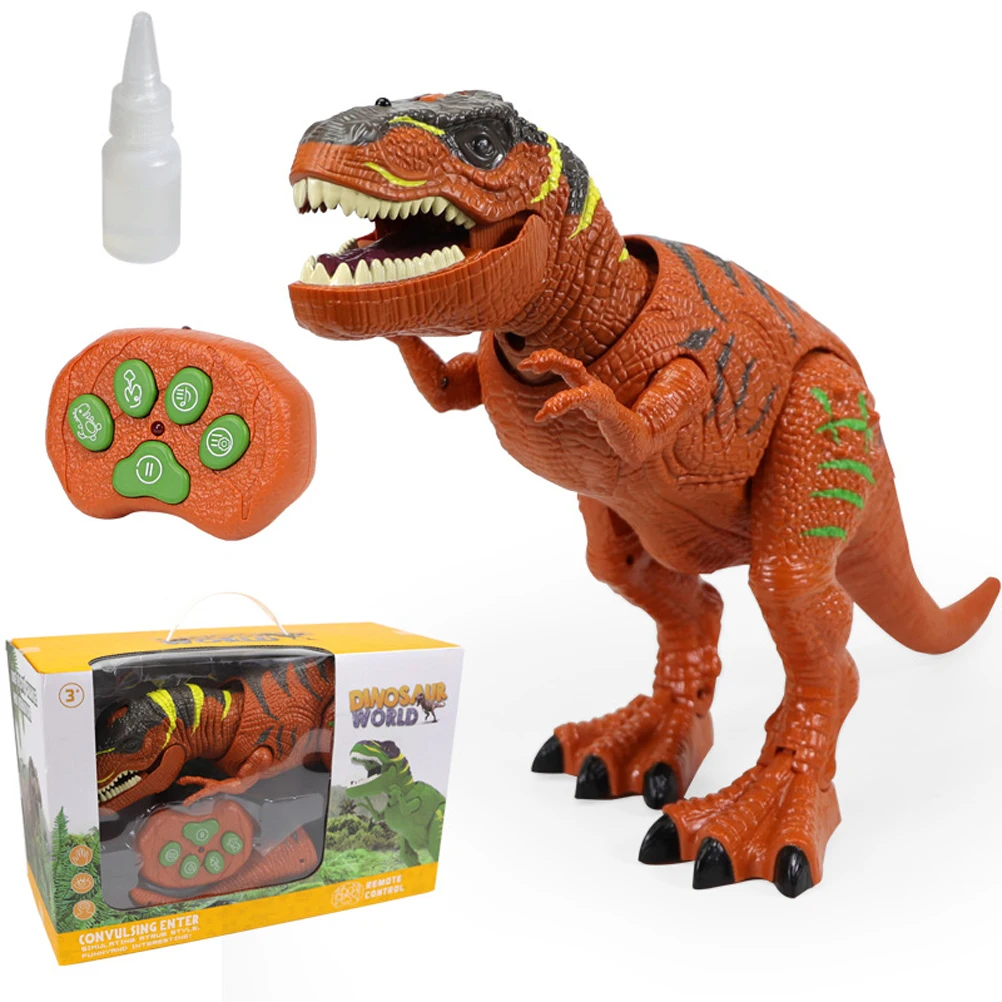 

Игрушка динозавр с дистанционным управлением для мальчика, Электрический динозавр со светодиодсветильник кой, с прогулкой и ростом, интера...