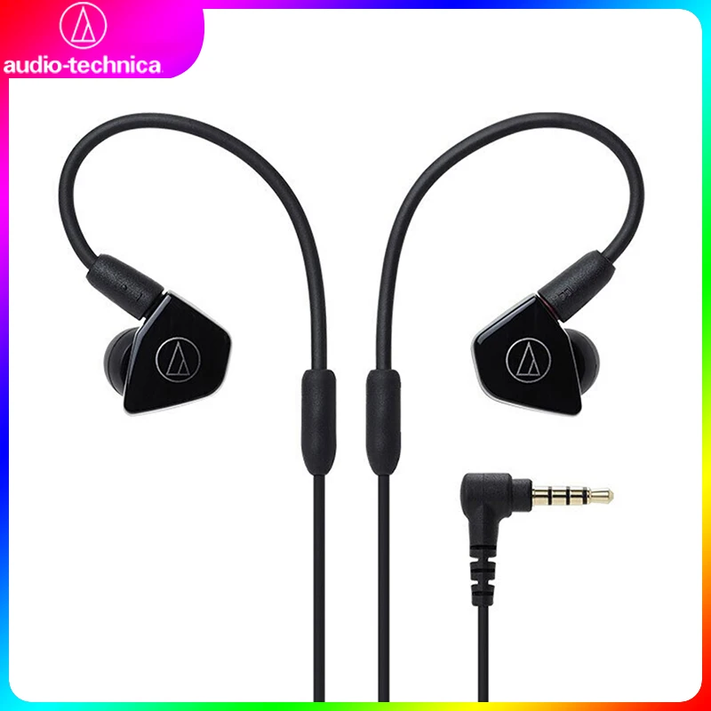 

Audio Technica ATH-LS50iS 3.5mm Wired Earphone Strong Bass Hifi Earbuds Double Dynamic Sport Headset 1-button Remote Control Mic