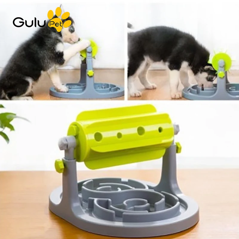 

Игрушка-пазл для домашних животных, автоматическая миска для корма кошек и собак, кормушка с утечкой еды, медленная посуда