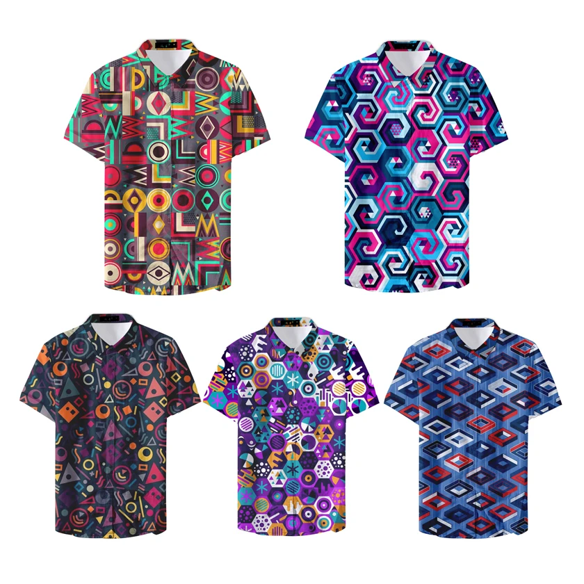 Белая мужская рубашка с коротким рукавом быстросохнущая Уличная Повседневная