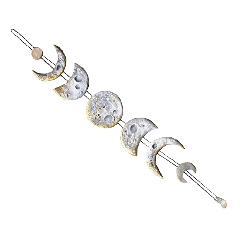 Настенный декор в виде Луны лунные фазы семь фаз полного роста художественный