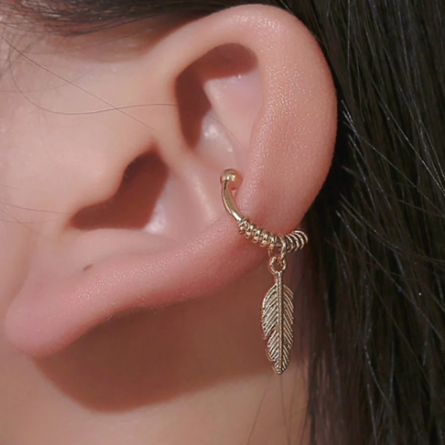 2 шт. золотые серебристый лист без пирсинга|Украшения для тела| |