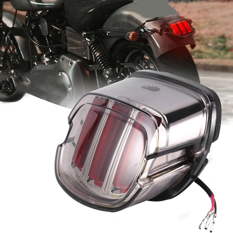 

Задний светодиодный фонарь светильник тормозной светильник в сборе с прозрачными линзами для Sportster мотоциклы