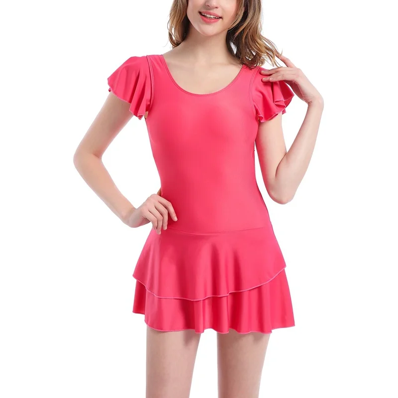 

2021 Summer One-Piece Swimsuit Sexy Cute Push-Up Bikini Sets Girl Beachdress Skirt Corset Swimwear Bathing Suit Beachwear S-3xl