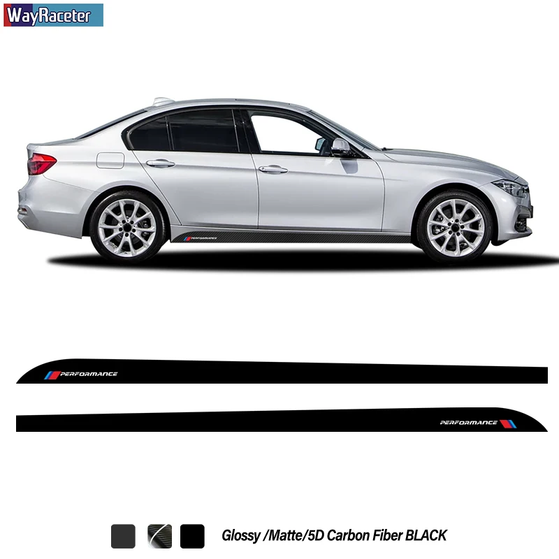 2 шт. наклейки на боковые юбки для BMW F30 F31 M Packet 328i 335i 320i 330i 3 Series 2011 2019|Наклейки