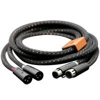 pair hifi xlr audio interconnect cable wire with rhodium plated xlr connector plug hi end xlr female to xlr male cable