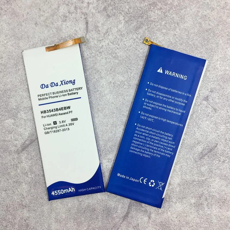 4550 мАч HB3543B4EBW Аккумулятор для huawei Ascend P7 P7-L07 L09 L00 L10 L05 L11 высококачественный Сменный аккумулятор для телефона