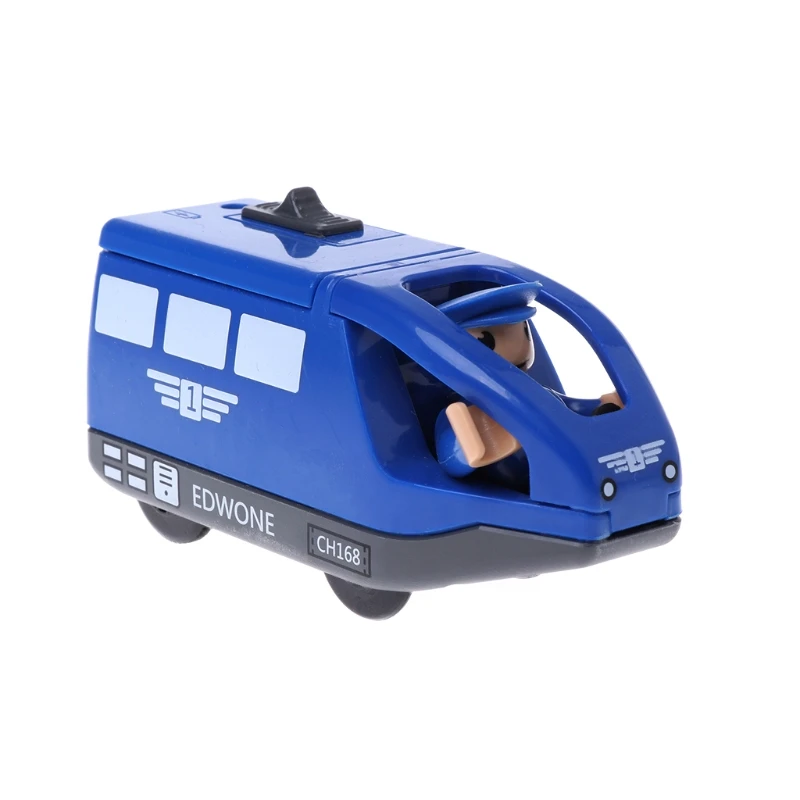 Электронный поезд игрушечный автомобиль магнитный деревянный слот литый под