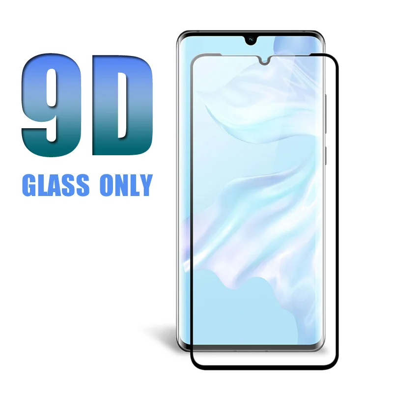 Front 9D glass Only Для huawei p30 pro Чехол на P30 lite P smart mate 20 30 Lite P20 pro Закаленное стекло Защитная камера протектор экрана - Цвет: Front 9D glass Only