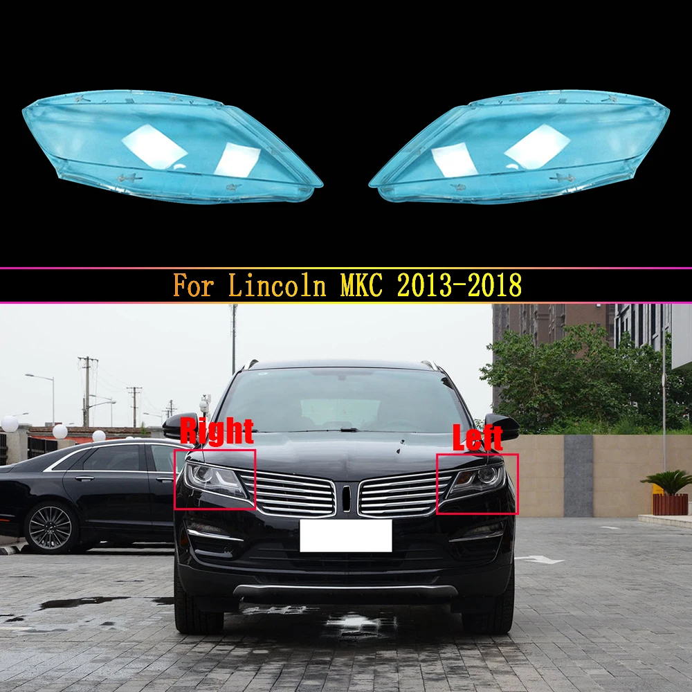 

Car Headlamp Headlight Lamp Cover Lampshade Waterproof Bright Lamp Shade Shell For Lincoln MKC 2013~2018