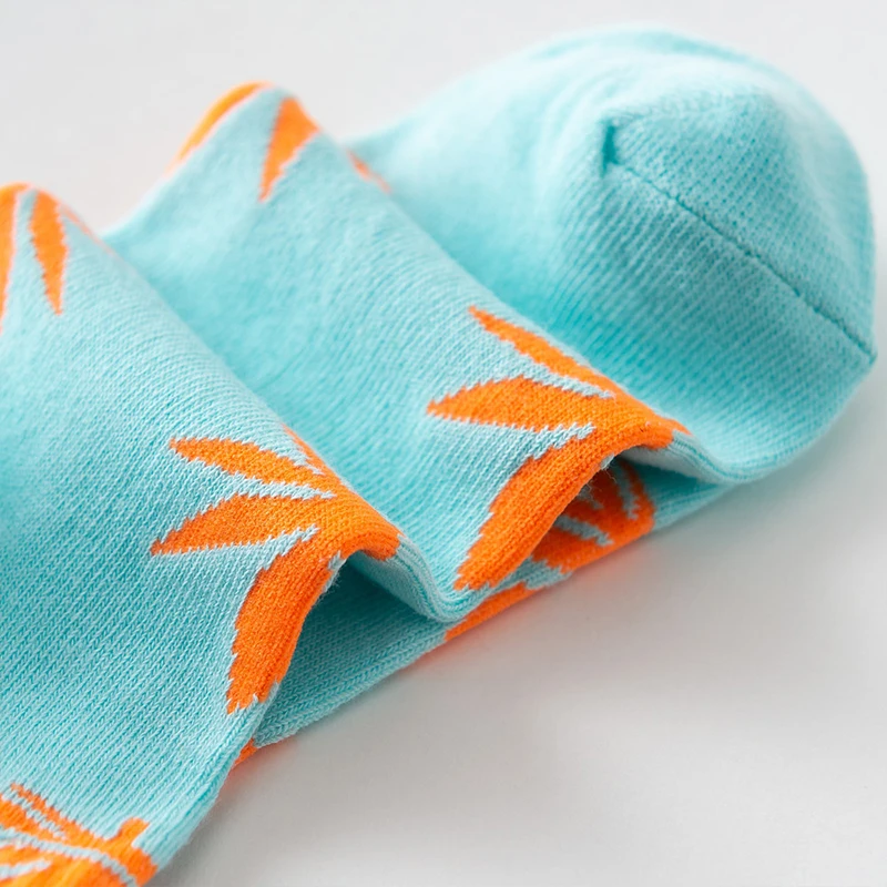 

1 pair Women Harajuku Trend Socks Men's Business Ankle Socks Fashion Cotton Socks Weed Hemp Street Fashion Skateboard Couple