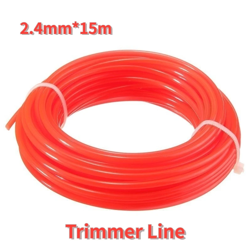 

2.4MM*15M Nylon Strimmer Line Grass Brush cutter Cord Trimmer Replacement Spool