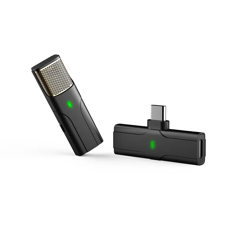 Петличный беспроводной микрофон для iPhone телефонов Android YouTube потоковая трансляция
