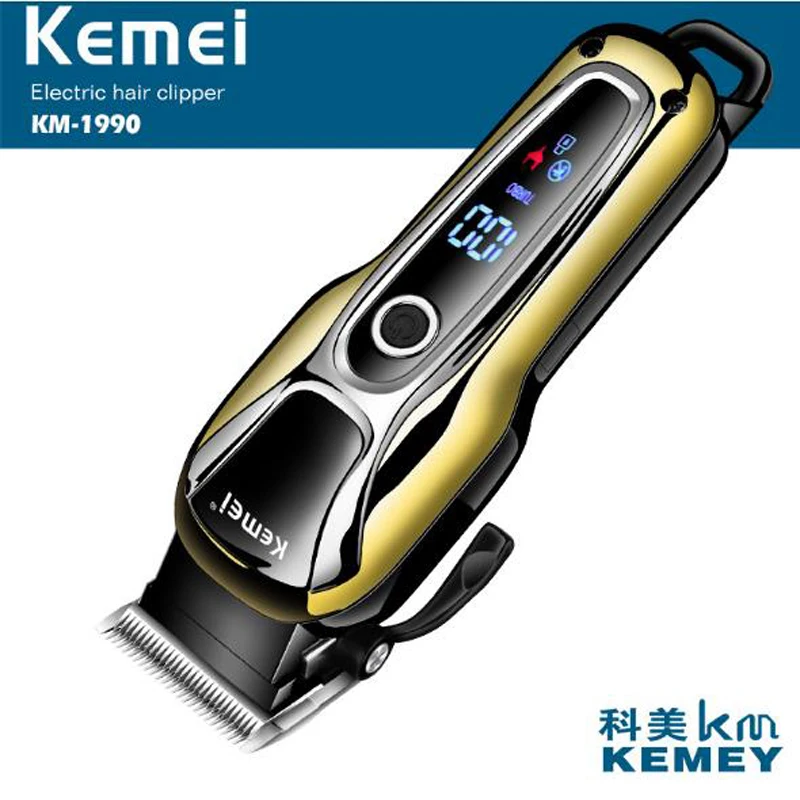 Kemei электрическая машинка для стрижки волос KM 1990 электромашинка масляная голова