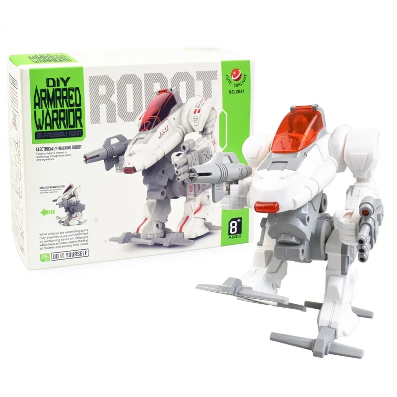 

Assembled Mecha Warrior Deformation Robot Assembled Electric Model Toys Children's Science Early Education Educational Toys