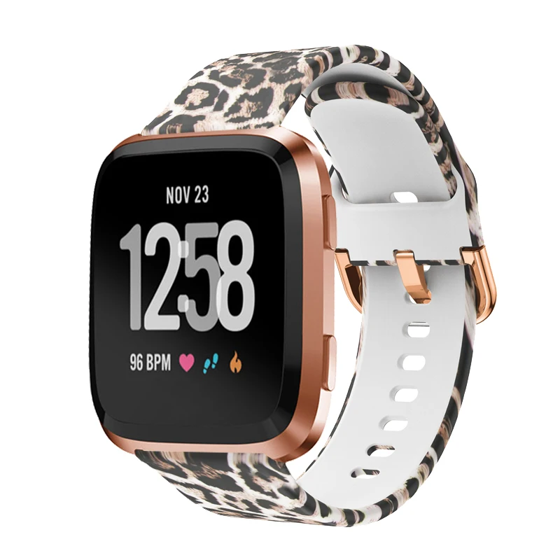 Ремешок спортивный для наручных часов Fitbit Versa 2 сменный Силиконовый Браслет