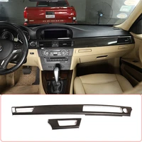 for bmw 3 series e90 2005 2012 abs carbon fiber car interior dashboard panel cover trim decoration stickers car accessories