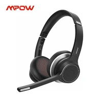 mpowsoulsens hc5 bluetooth 5 0 headset for call center office wireless wired 2 in 1 22h long life cvc 8 0 noise cancelling mic