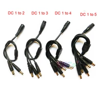 dc power jack 5 52 1mm dc power cable 1 female to 2345 male plug splitter adapter for security cctv camera and led strip