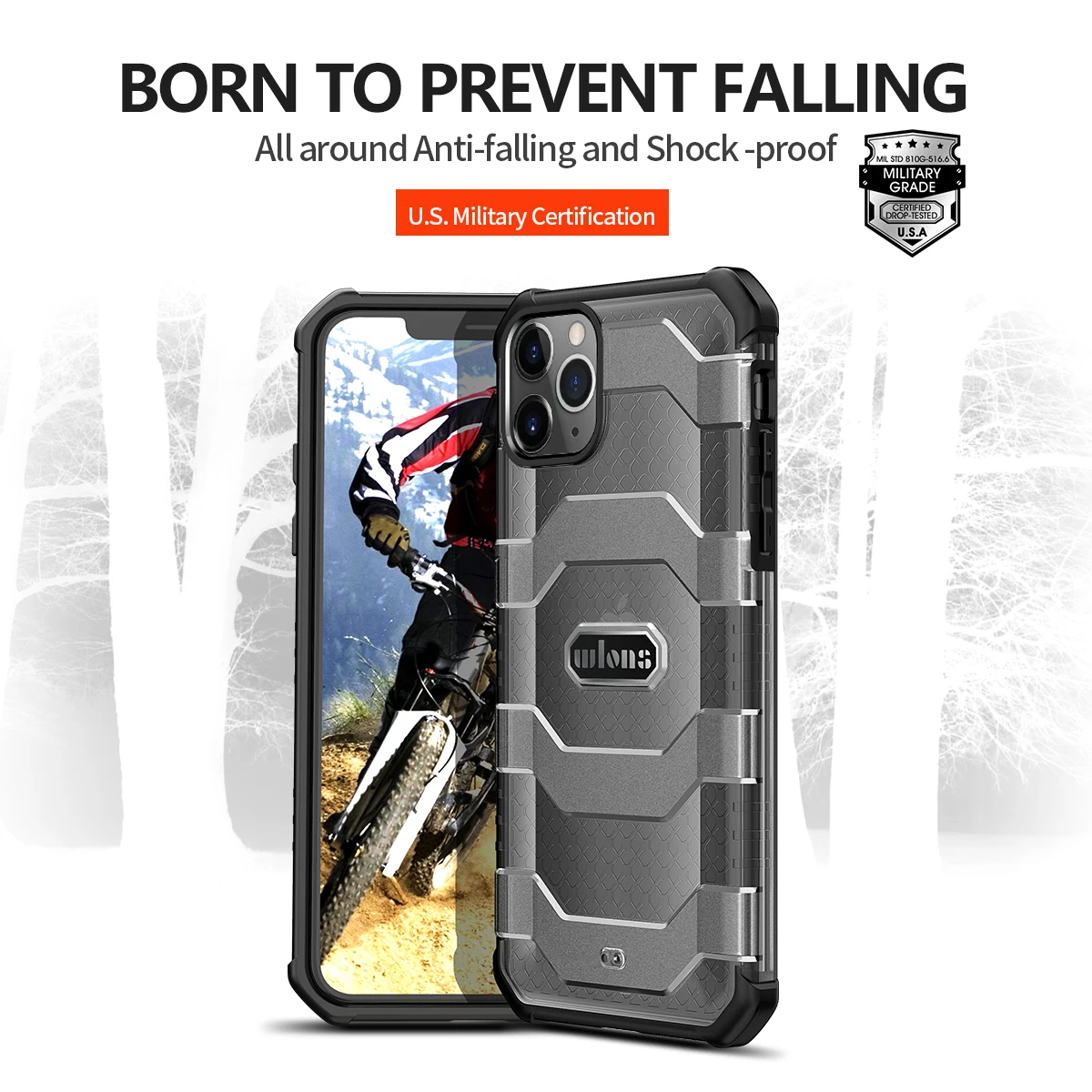 

Original Soft TPU PC Luxury Case For iPhone 12 11 Pro Max Mini XS XR XS X 8 7 SE Plus Military-grade Shockproof Phone Cover Capa