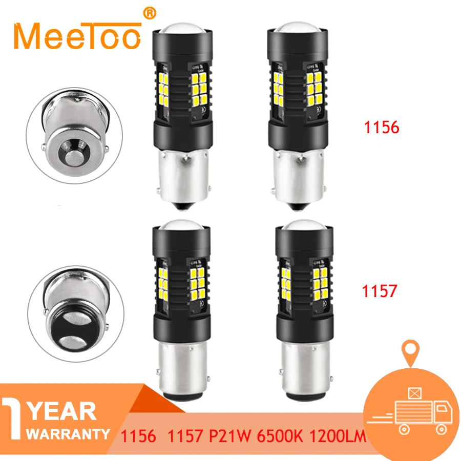 2 шт. автомобильный светильник 1156 светодиодный BA15S P21W BAU15S PY21W BAY15D 1157 P21/5 Вт R5W 3030SMD