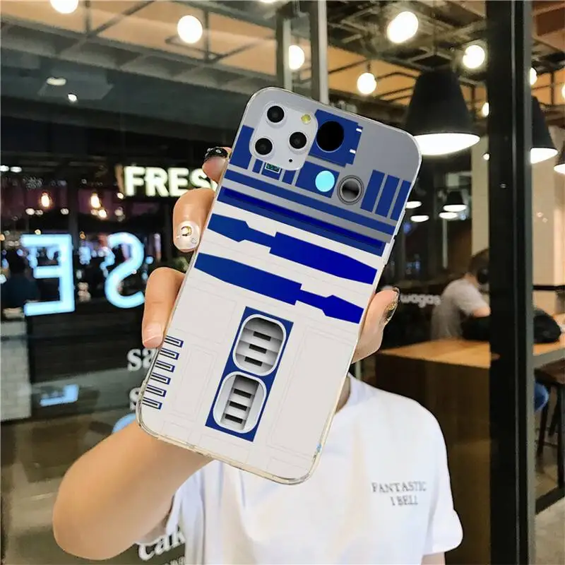 BB8 BB 8 R2D2 робот для мобильного телефона чехлы iphone 12 11 Pro Max Мини XS 7 6 6S Plus X 5S SE 2020 XR