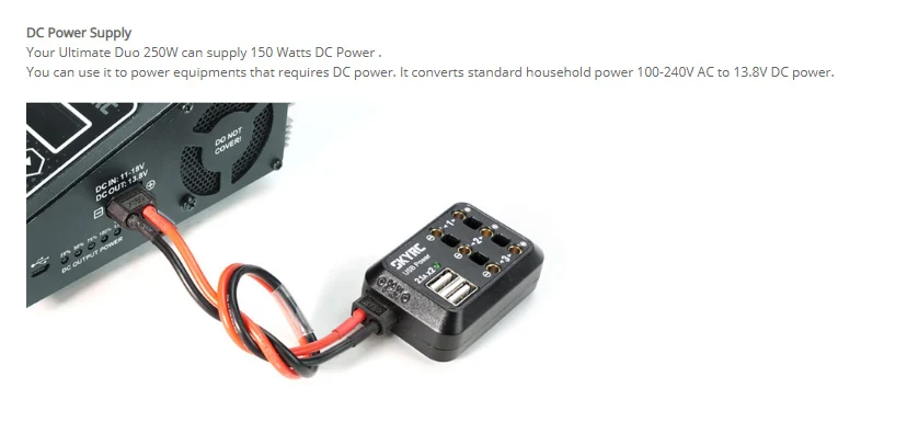 Skyrc Ultimate DUO D250 AC DC 250 Вт баланс зарядное устройство Dis зарядное устройство источник питания