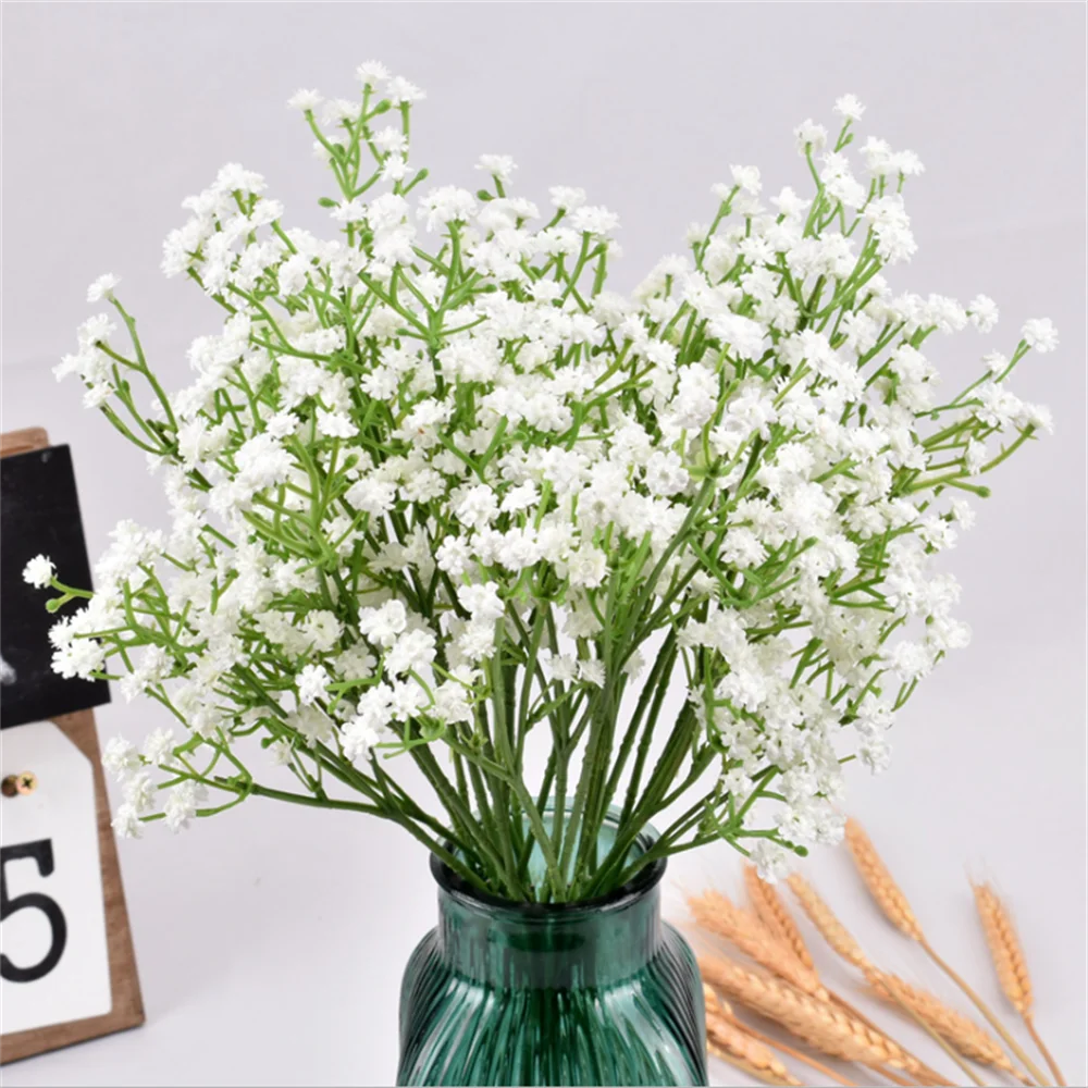 

The new 3-pronged gypsophila bouquet artificial flowers are used in hotel wedding party DIY home decoration creative ornaments