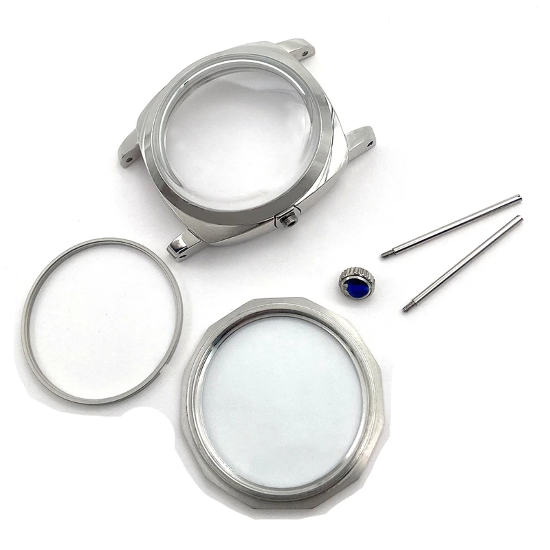 

47mm 316L Stainless Steel Polished Watch Case for Seagull ST3600 Movement Repair Parts is Suitable for ETA 6497 6498