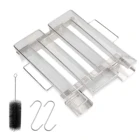 Генератор холодного дыма из нержавеющей стали M-образный дымогенератор для барбекю # W0