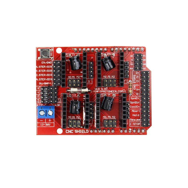 Профессиональный 3d принтер с ЧПУ Комплект UNO R3 плата+ CNC щит v3+ A4988/DRV8825 драйвер двигателя 3d принтер DIY материнская плата лазерный гравер