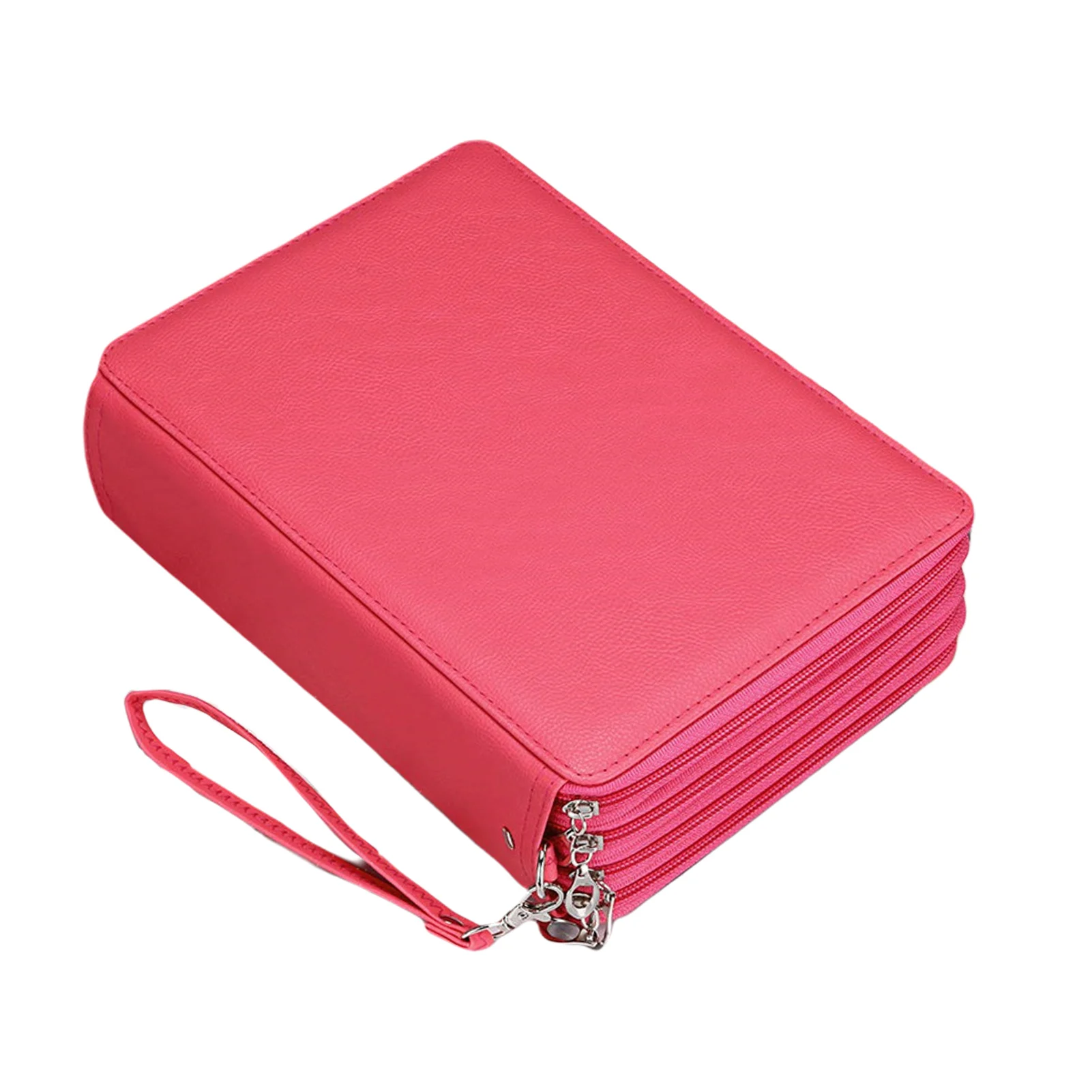 

200 Slots For Kids Pen Case School With Removal Hand Strap PU Leather Stationery Save Space Students Colored Pencil Organizer