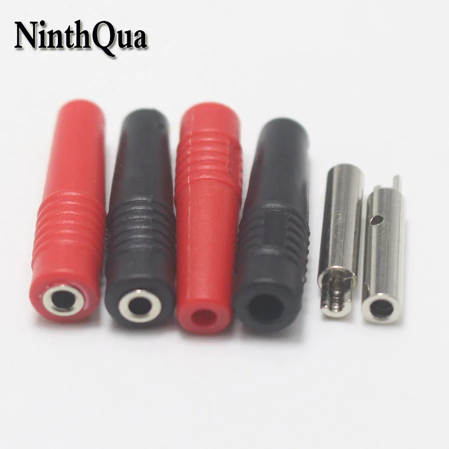 

1pcs Copper 4mm Banana Female Insulated Jack Plug Connector for 4mm Male Non-Insulated Banana Plug Connector