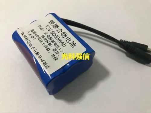 12 В литиевая батарея большой емкости перезаряжаемая 6000 мАч звуковая лампа LED 18650 DC