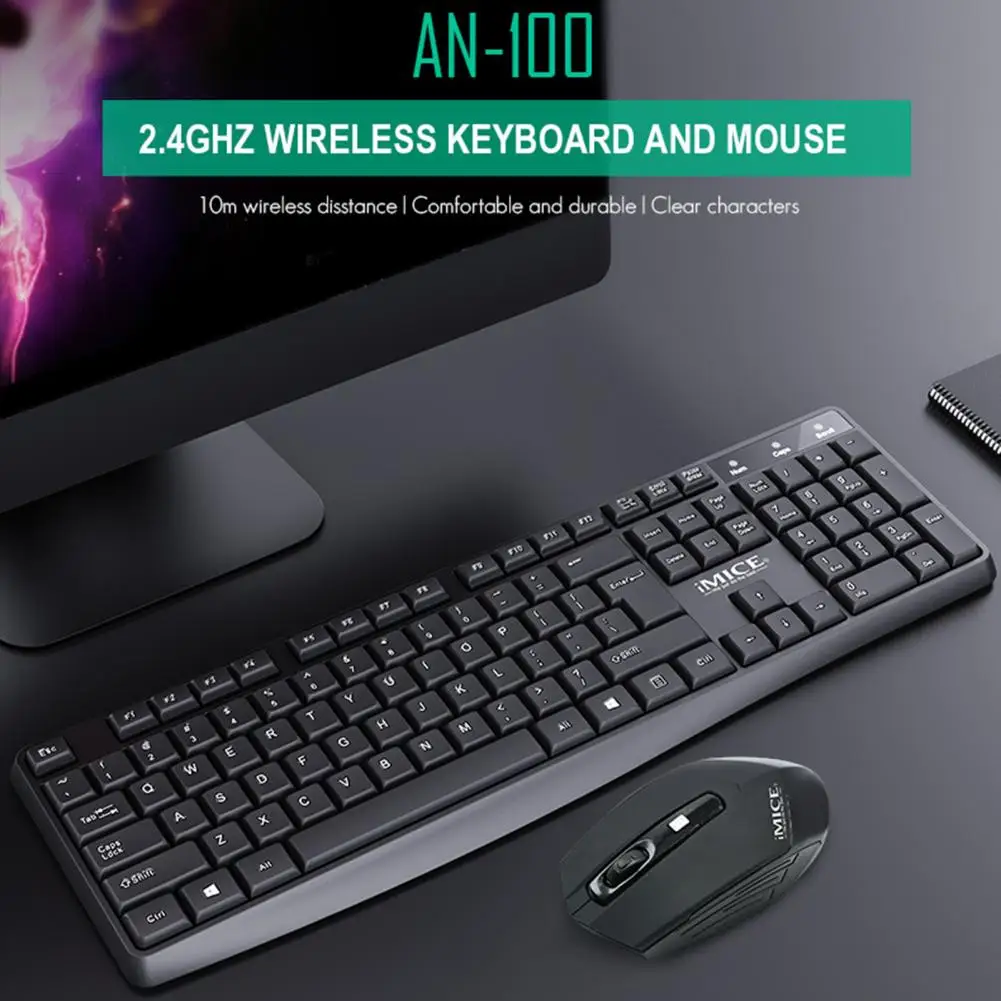 IMICE Gaming keyboard И Мышь Беспроводной клавиатура с подсветкой клавиатуры комплект