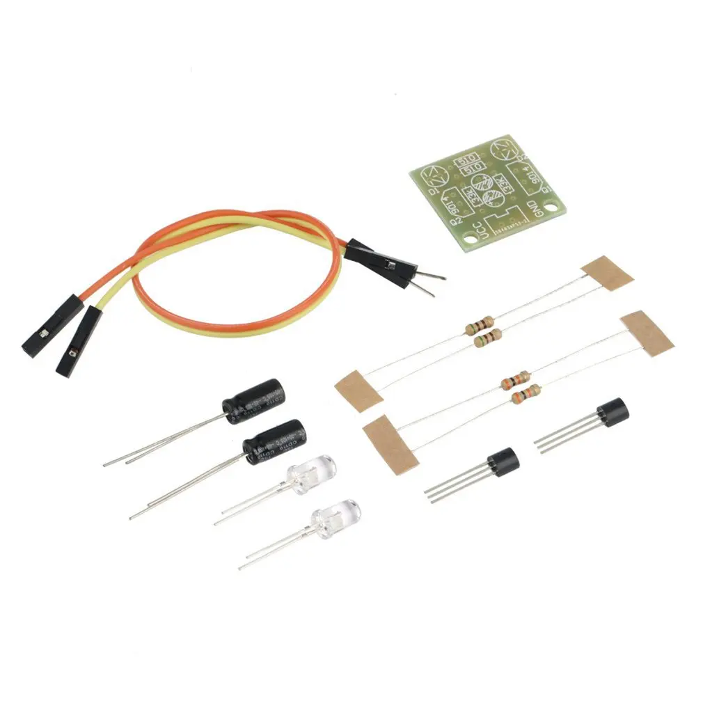 

New 5MM LED Simple Flash Light Circuit Production Board DIY Kit Set hot new
