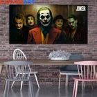 Художественный плакат DC Joker на холсте, Настенная картина с оригинальным фильмом Джокер для гостиной, холст с рамкой