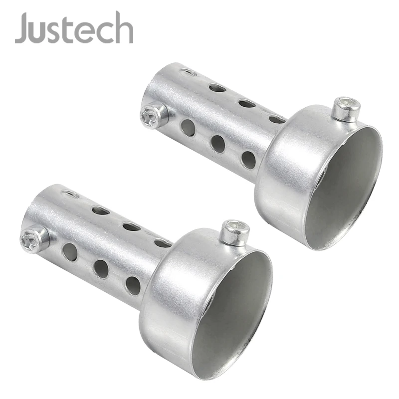 Jutech 2 шт. универсальная выхлопная труба мотоцикла банка глушителя дефлектор дБ