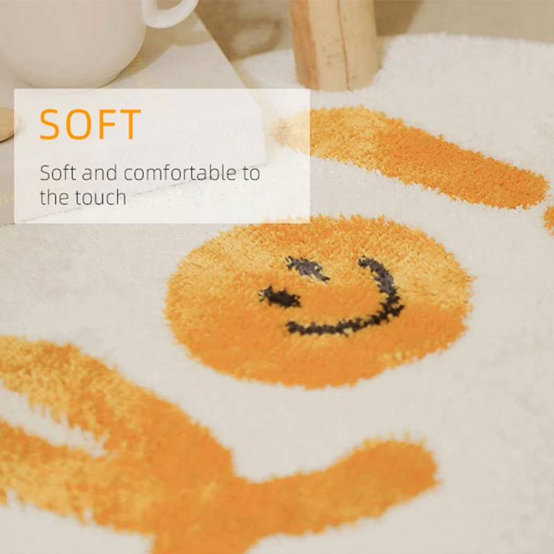 bubble kiss cartoon soft long carpet for bedroom bedside non slip tatami floor mat childrens room decor cashmere area rugs free global shipping