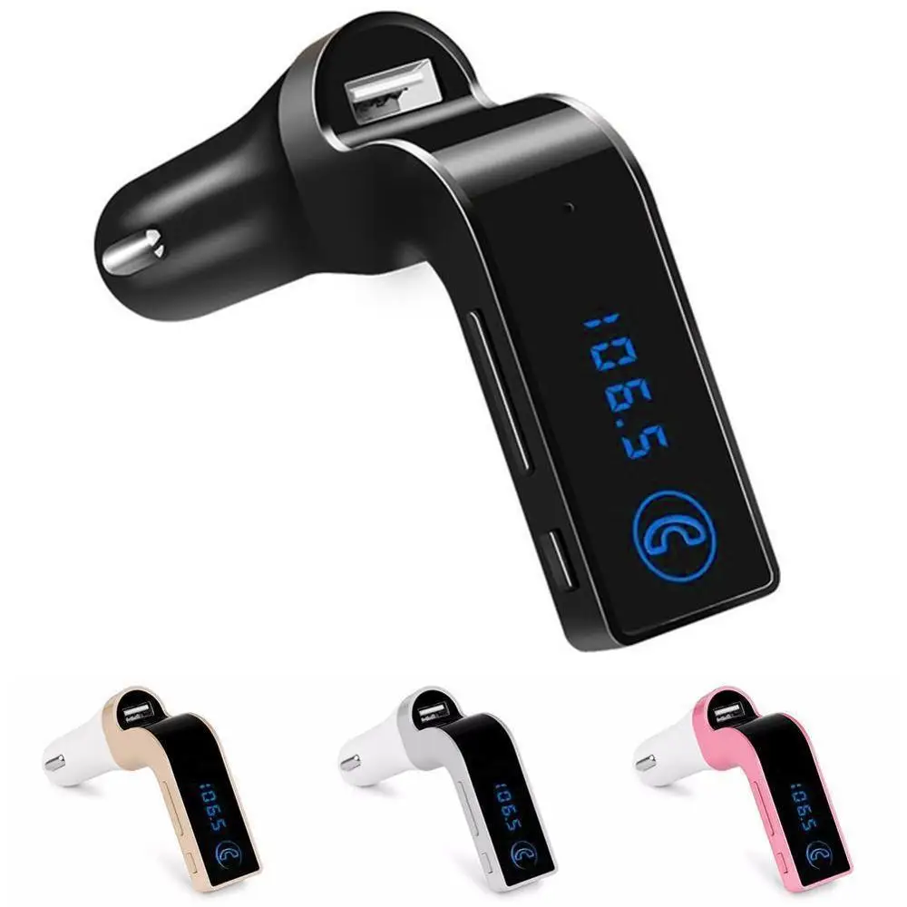 Новый 4 в 1 Bluetooth FM передатчик G7 Автомобильная память Hands free ЖК дисплей AUX модулятор