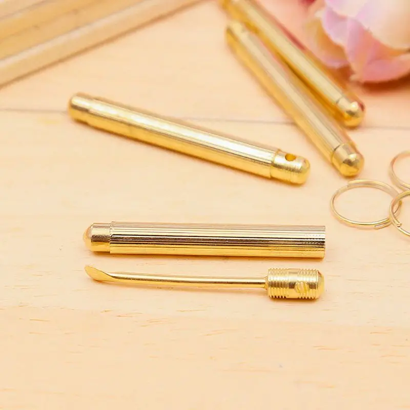 Металлическая в форме пули Ушная палочка ложка для удаления ушной серы Earpick