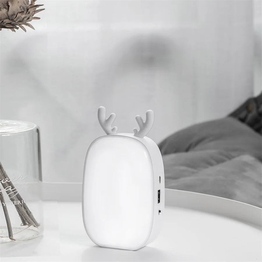 Перезаряжаеый ночник с разъемом USB Light Deer Touch настольная лампа для маленьких детей