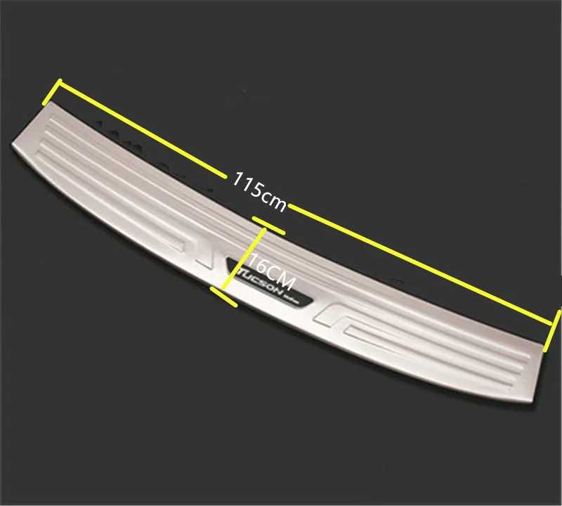 

For Hyundai Tucson TL 2019 -2020 Stainless Steel Rear Bumper Protector Sill Trunk Tread Plate Trim rear Car styling