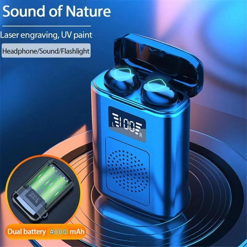 Enlarge Bluetooth 5.1 Earphones 4000mAh Charging Box Wireless Headphone 9D Stereo Sports Waterproof Earbuds Headsets With Microphone
