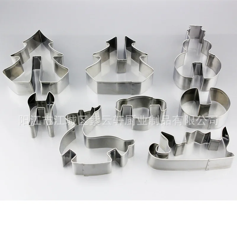 Рождественский 3D резак для печенья из нержавеющей стали помадка форма торта DIY