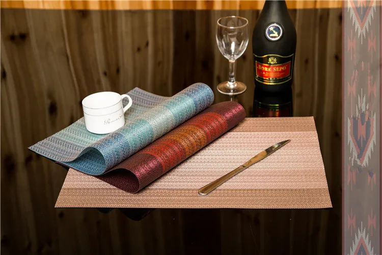 6 шт./лот ПВХ обеденный стол подставка для обеденного стола прямоугольная