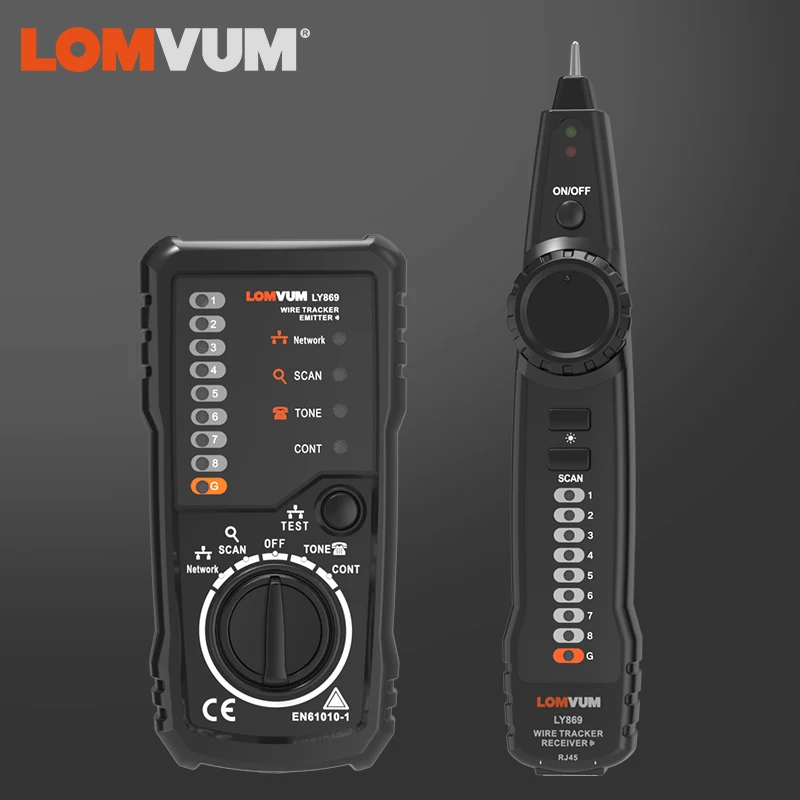 LOMVUM Cat5 Cat6 телефонный провод трекер сетевой кабель тестер детектор линия Finder LAN Сетевой кабель тестер детектор