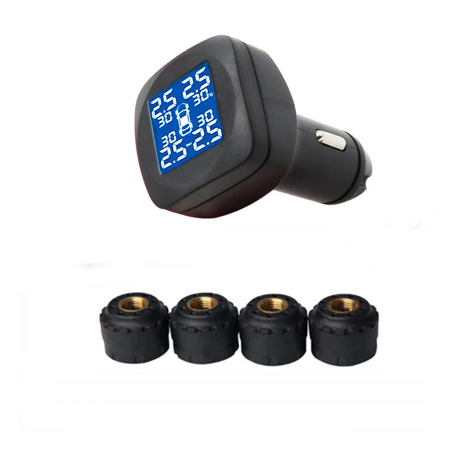 External T05W Прикуриватель TPMS автомобильный датчик давления в шинах монитор система контроля давления в шинах внешний внутренний датчик Visture T05W N - Тип: External T05W