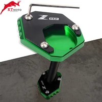 for kawasaki z h2 zh2 zh2 2019 2022 2021 motorcycle cnc high quality kickstand foot side stand extension pad support plate